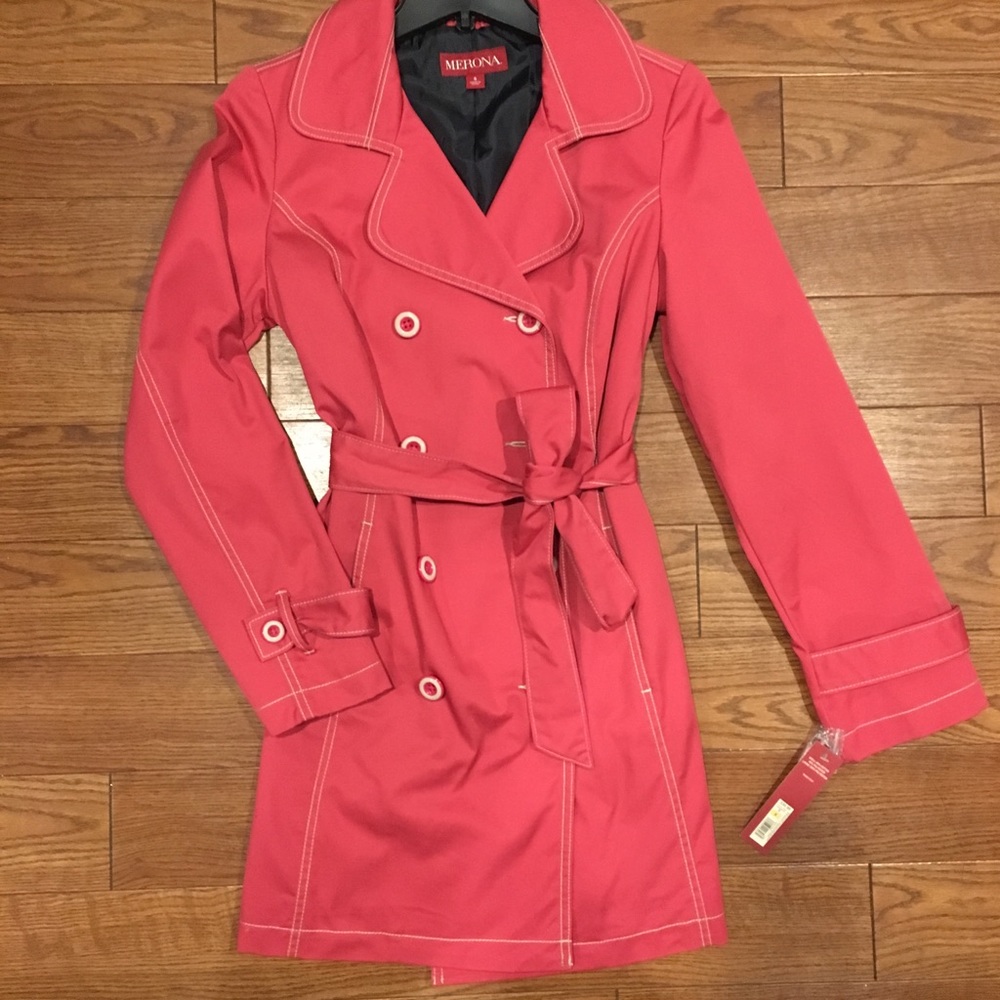 Adorable Pink Trench Coat